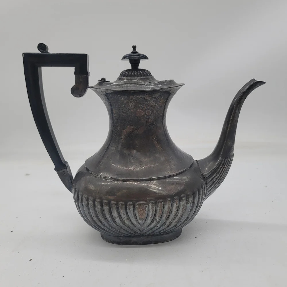 Vintage Gorgeous Sheffield Silver Plate Coffee Pot Teapot EPNS  England Art Deco